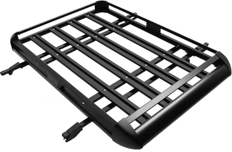 KKVUIIFF Dachgepäckträger, 140x100cm Universal Dachträger, Aluminium Korb Relingträger, Auto Dachträger Fracht, bis von 150kg/330lbs, für SUV-Modelle mit Eingebauten Gepäckträgern
