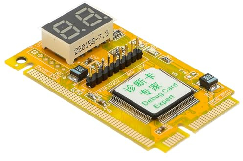 VILLCASE Testkarte Anzeige für Universelle Laptop PC Motherboard Bauteil Präzises Diagnosetool mit LED zur Fehlererkennung Elektronisches in Orange für Heimgebrauch