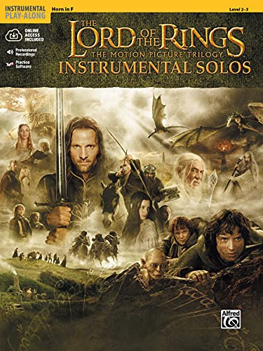 The Lord of the Rings Instrumental Solos: Horn in F (book and CD): French Horn: The Motion Picture Trilogy, Horn in F, Level 2-3