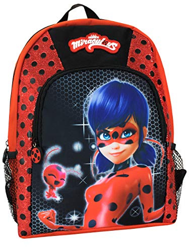 Miraculous Ladybug Rucksack Kinder | Kwami Mädchen Schultaschen | Mädchen Rucksack Mit Marienkäfer Reißverschluss | Mehrfarbige Einheitsgröße