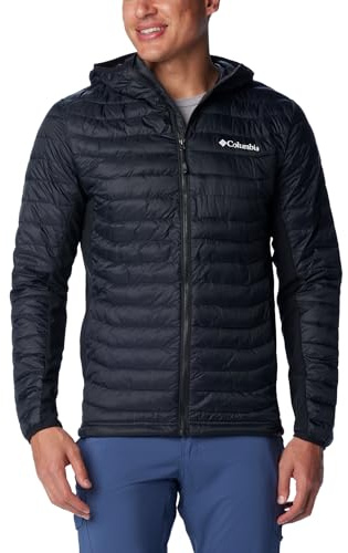 Columbia Hombre Chaqueta acolchada con capucha, Black 011, S