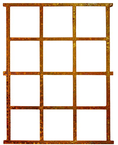 aubaho Fenster Rost Stall Eisenfenster Scheunenfenster Eisen Antik-Stil Gitter 95cm
