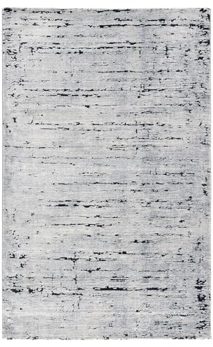 Kurzflor Teppich Wohnzimmer - Dunkelgrau 120 x 170 cm-OEKOTEX-Zertifiziert | Pflegeleicht: Nur absaugen – Moderner Belgischer Design - Geeignet für Fußbodenheizung - OEKOTEX-zertifiziert