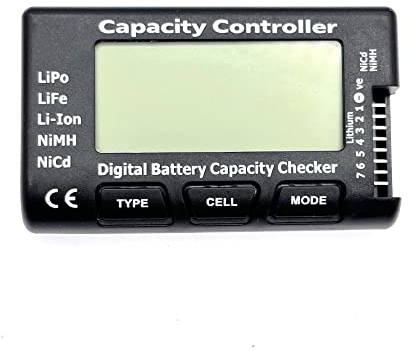 JZK Cellmeter-7 small Battery Meter, Digital Battery Capacity Tester, Battery voltage Tester for LiPo LiFe Li-Ion NiMH NiCd, LiPo Battery checker