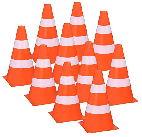 Idena- Piloni, Colore Arancione e Bianco, 15,5 x 9,8 cm, 40621