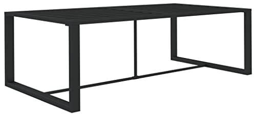 vidaXL Tavolo da Pranzo per Esterni Antracite 120x60x66cm in Alluminio