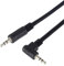 PremiumCord Câble Jack 3m, Jack Plug 3,5 mm, Fiche StereoJack Mâle vers Mâle 90 °, Câble de Connexion Audio AUX, Pour les Téléphones à Cellules TV MP3 Hi-Fi, Blindé, Couleur Noire