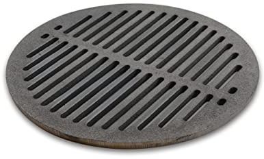 Grillrostprofi - Feuerrost Kohlerost Ascherost Kaminrost, rund Durchmesser 37 cm - das Original aus massivem Gusseisen von Ihrem Grillrostprofi