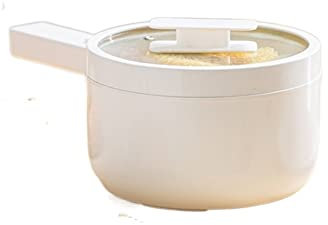 RAKUTE Olla for Sopa, Olla Caliente eléctrica Multifuncional, Olla de Cocina for Estudiantes de Dormitorio, Olla eléctrica integrada pequeña for el hogar, Cocina eléctrica Wok