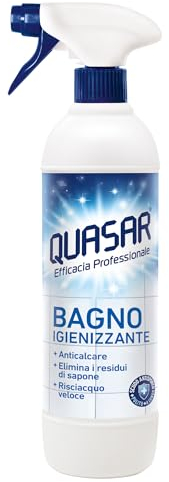 Quasar - Bagno Igienizzante - Anticalcare, Elimina i Residui di Sapone, Risciacquo Veloce - 680 ml