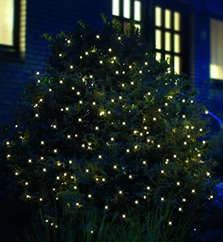Star-Max LED Lichternetz 2x2 m 160 LED Lichtnetz 2 x 2 m warmweiß innen außen