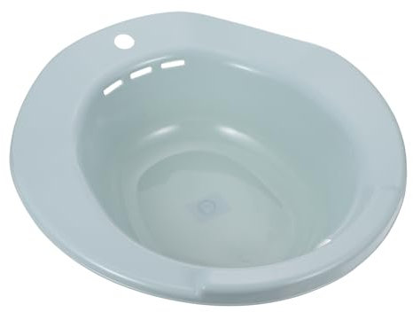 Gogogmee Sitzbad Für Schwangere Und Postoperative Pflege Robustes Toiletten Einweichbecken Mit Seitlichem Griff Und Aufhängeloch 6cm Breiter Saum Für Wc-kompatibilität Damenbidet Zur Intimreinigung