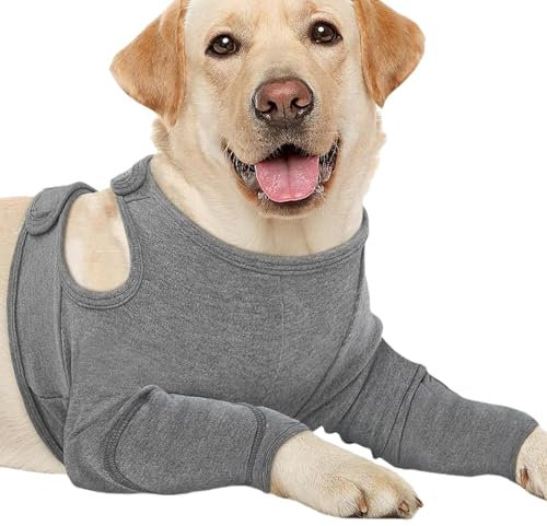 Kioriur Protector de heridas de pierna de perro, traje de recuperación para perro, traje de recuperación para perro, traje de cuerpo protector de codo para perro, soporte de pierna de perro, traje