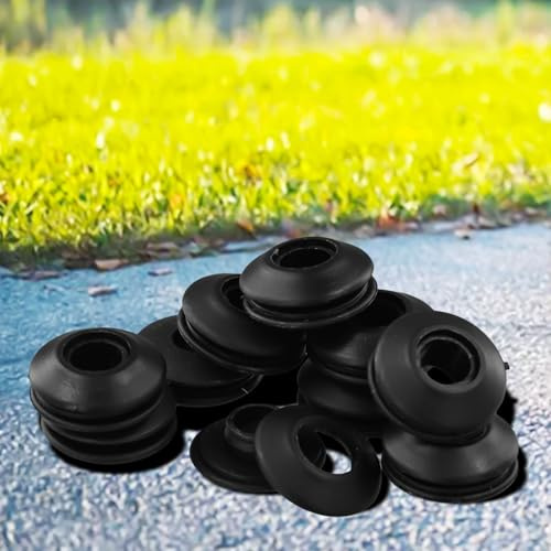 Besshepplo Eyelet Punch Kit Snap Grommet Self Sealing Kit Plastic Eyelets Set Plastic Eyelet Tarpaulin Awning Groundsheet For Tarpaulin Repair And Solar Cover(10pcs Black)