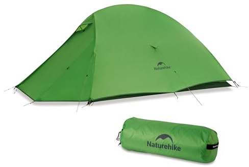 Naturehike Cloud Up Pro Tienda de campaña ligera para 2 personas, fácil montaje, resistente al viento e impermeable, para viajes al aire libre, trekking