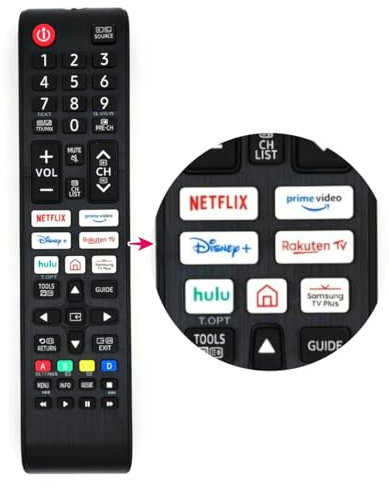 Universal Fernbedienung passend für alle Samsung Smart LCD LED QLED UHD 4K 8K 3D TV Fernsehers