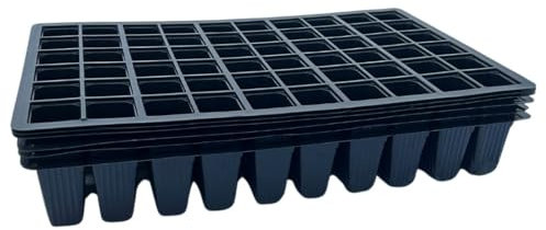 Bramley & Sage 60-Cell Cavity Tray Insert Black (Set of 6)