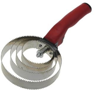 CIYODO Edelstahl Federstriegel Für Pferde Mit Ergonomischem Griff Wendbar Mit Glatter Und Scharfer Seite Robuste Pferdebürste Zur Haarwechsel Und Praktische Pferdepflegehilfe Farbe Zufäll