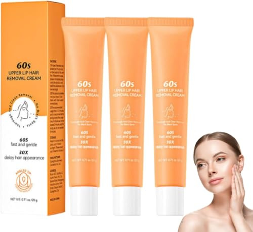 BareBliss Facial Hair Removal Cream, Professional Hair Remover Cream for Face, BareBliss Depilatory Cream, Gentle & Effective Depilatory cream for Face, Upper Lip, Chin, for All Skin Types (3)