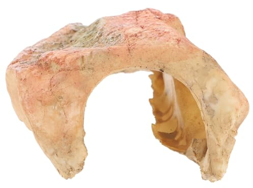HEMOTON Rettili Resina Nascondiglio Decorativo per Tartarughe e Lucertole Piattaforma per Crogiolarsi Facile da Habitat Sicuro Terrari e Acquari