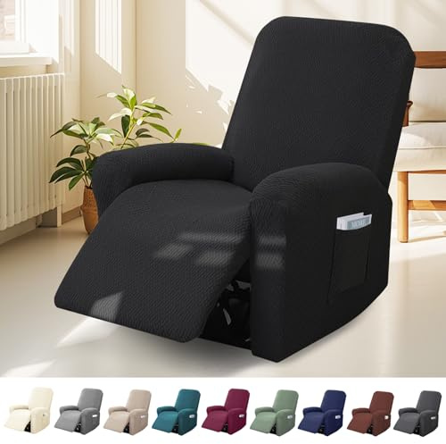 BOUFEIDA Lot de 4 Housse de Fauteuil Relax, 1-Place Housse Canapé Relax