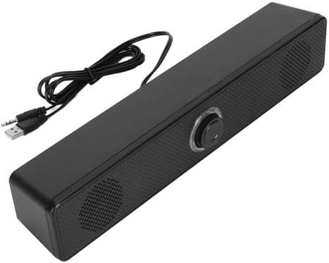 Asixxsix Kabelansluten USB-DATORHÖGTALARE, Mini Soundbar-Högtalare Stereohögtalare För Bärbar Dator Med Hifi-Klart LJUD, Volymkontroll, 3,5 Mm aux, För -dator Surfplatta