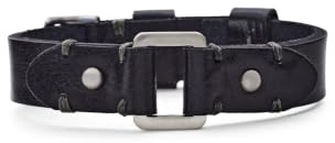Fossil Herren Leder mit Schnallenverschluss Armband