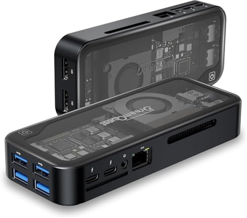 DreamQuest Q5 Mini PC Intel N95 12GB DDR5 1TB SSD Windows 11 Pro | Mini Desktop Computer with Dual USB C Dual HDMI WiFi 6 Bluetooth 5.3 USB 3.2 Gigabit LAN for Home Office and Business