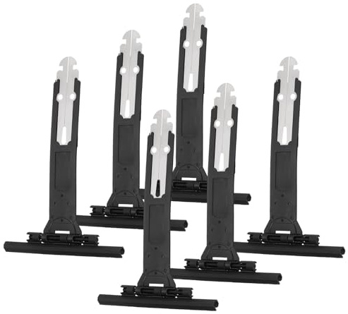 QUARKZMAN 6 pcs Ressort de suspendu pour volet roulant, mini ressorts pour volet roulant à queue d'aronde fendue en acier inoxydable et nylon, pour lames de stores enrouleurs, Noir