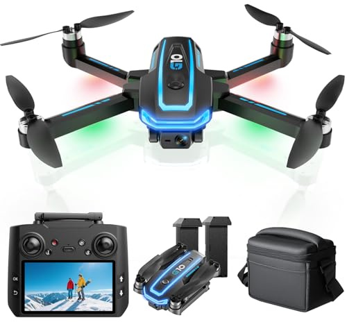 GPS Drohne mit kamera EIS 4K(Bildschirmfernsteuerung),Faltbare Mini Drone für Erwachsene, Einsteiger und Kinder, 45 Minuten Flugzeit, 2 zusätzliche Akkus, Auto Rückkehr, Unter 249g, C0