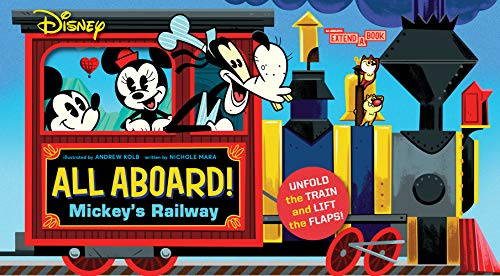 Disney All Aboard! Mickey’s Railway (An Abrams Extend-a-Book): A Board Book