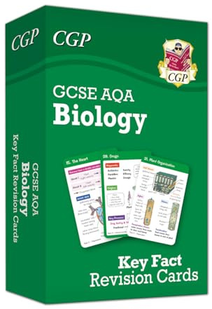 GCSE Biology AQA Key Fact Revision Cards - Summary cards for quick revision (CGP AQA GCSE Biology)