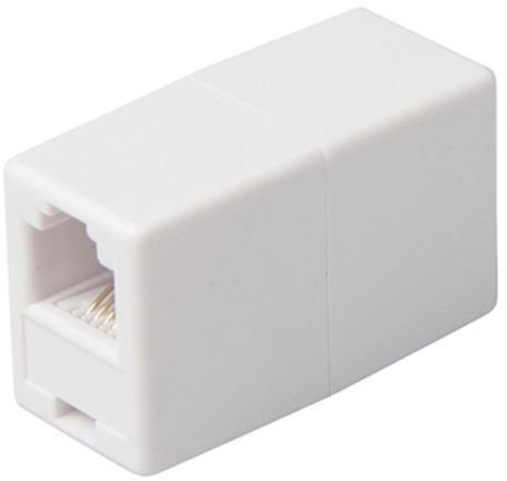CABLEPELADO Giunto RJ11 femmina a femmina | Adattatore per cavo RJ11 | Raccordo telefonico | Cavo telefonico | 6P4C | Bianco