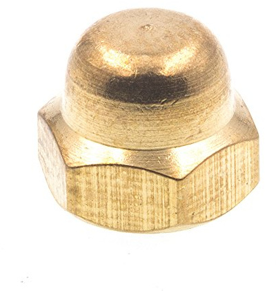 Prime-Line 9077104 Acorn Cap Nuts, #8-32, Solid Brass (10 Pack)
