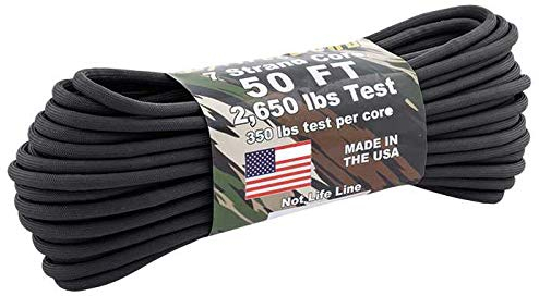 Atwood Rope BattleCord 5,6 mm - 15 m, Schwarz
