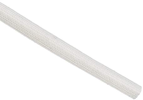 sourcing map Insulation Braid Sleeving, 33Ft-8mm High Temp Fiberglass Sleeve White