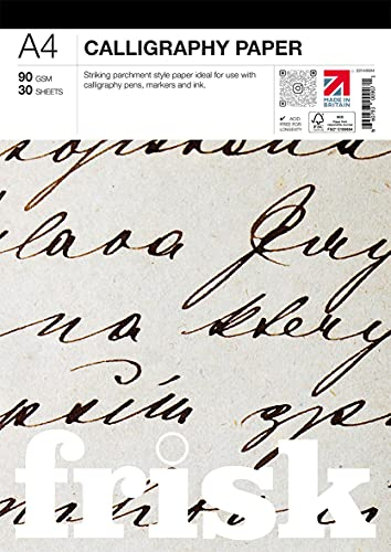 Frisk A4 Calligraphy Paper Pad, Parchment