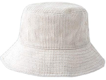 GUMEI Unisex Winter Warmer Cord Samt Eimer Hut Gerippte einfarbige Fischerkappe
