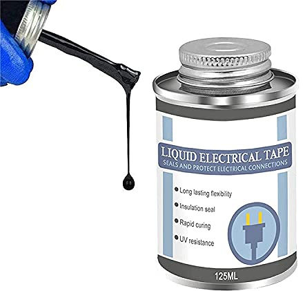 Liquid Insulating Rubber Coat, Liquid Insulation Electrical Tape, High Temperature Resistant Flame Retardant Glue, Black Liquid Electrical Tape (1Pcs)