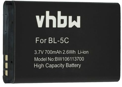vhbw Akku kompatibel mit Simvalley SX-330 | SX330 Dual Sim Handy Smartphone Telefon (700mAh, 3,7V, Li-Ion)