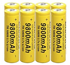 Rechargeable Batteries, High Capacity 3.7V Batteries Low Self Discharge (8Pack)