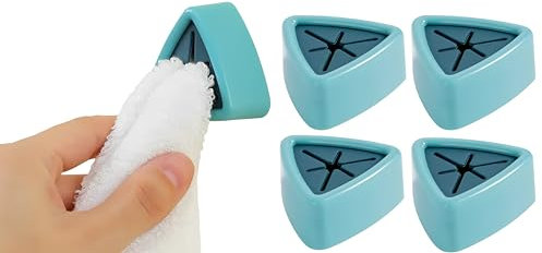 WOO LANDO Juego de 2 soportes para paños de cocina con tiras adhesivas, fácil secado y mejor organización de la cocina (APPLE)