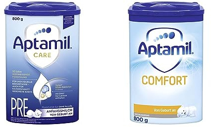 Aptamil Care PRE – Anfangsmilch von Geburt an, Mit DHA & Comfort – Spezialnahrung von Geburt an, Zum Diät Management, Bei Koliken, Blähungen & Verstopfungen, Palmöl, Milchpulver, 1x 800 g