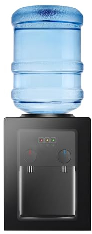 Treeisland Dispensador de agua de oficina, 550 W, dispensador de agua caliente y fría para cubo de 3,5 L, 5 L, 10 L y 18 L, cubo no incluido, AIWE102305
