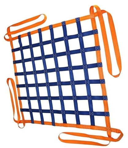 Hangendes Hebenetz - Flaches Nylonnetz, Anhängernetz, Schutznetz Garten, Cargonetz Heavy Duty, für Treppenhebungsnetz, Frachtnetz, Anpassbar, Last 0,3-3,5 Tonnen ( Size : 4 X 4M/Mesh 15cm/Load 2.5t )