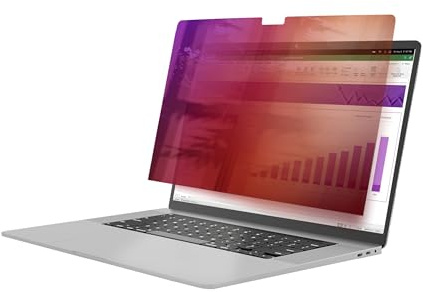 StarTech Filtre Confidentialité Magnétique MacBook Pro 14 M1-M4 | Doré brillant ou Mat antireflet, Réduction 51% lumière bleue, Angle +/-30 degrés
