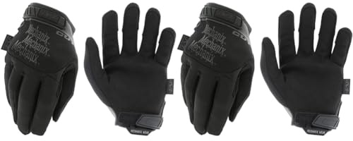Mechanix Wear: Tactical Specialty Pursuit D5 Covert Arbeitshandschuhe – A5 Schnittfest, Berührungsfähig (Medium, ganz schwarz) (Packung mit 2)
