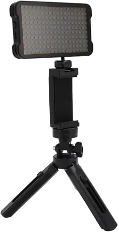 Luz de Relleno con Clip, Lente Polarizada CPL Que Ajusta el Brillo y Elimina la Luz de Video Fotográfica Reflectante con Brillo de Temperatura de 3 Colores para Arte del Tatuaje