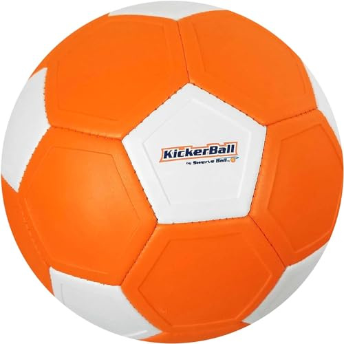 Otto Simon Swerve KickerBall 736-0330 - Original Football for Extreme Curves, Reinforced Stitching, Trick Ball With Spin, for Children and Adults, Size 4 Game, Orange