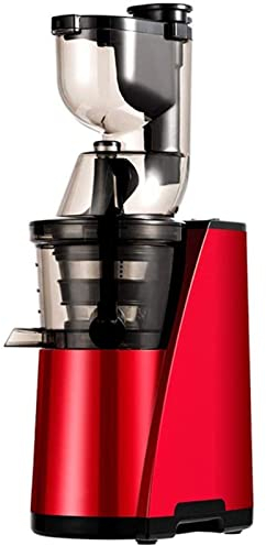 CRBUDY Exprimidor Lento, máquina exprimidora de masticación Lenta, exprimidor de Prensa en frío para Frutas y Verduras nutritivas, Extractor de Jugo con Motor silencioso y función inversa
